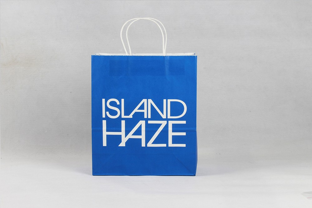 ISLANDHAZE时尚简约型服装牛皮纸袋定制