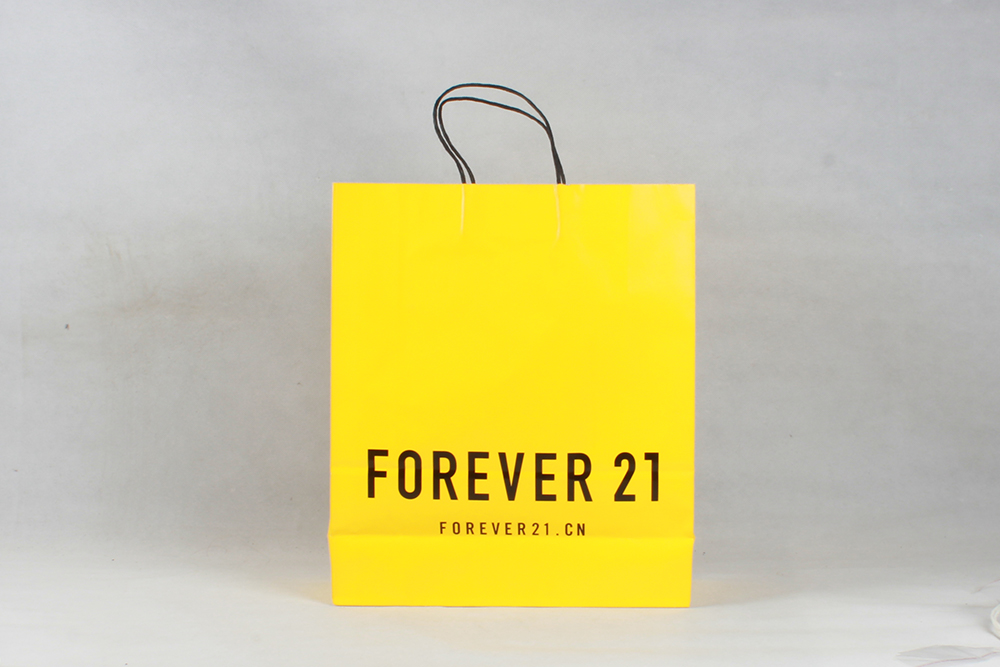 FOREVER21精美服装牛皮纸袋定制